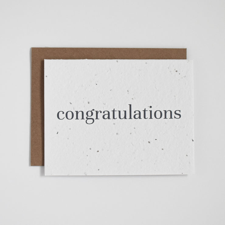 Classic Congratulations - Plantable Greeting Card - April Layne Boutique