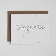 Cursive Congrats - Plantable Greeting Card - April Layne Boutique