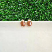 Glitter Football Earrings