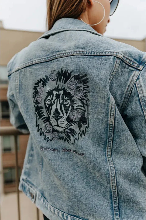 Courage, Dear Heart Denim Jacket Preorder