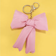 Pink Puffy Bow Purse Charm