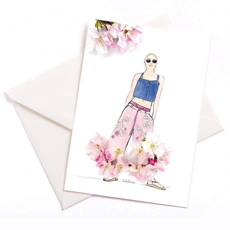 Blossom Fashion Greeting Card