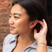 Lavender Butterfly Earrings