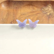 Lavender Butterfly Earrings