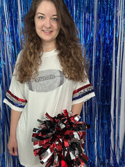 Bedazzled Football T-Shirt Dress