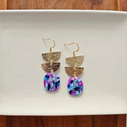 Blue & Purple Party Earrings