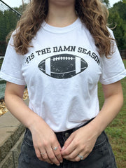 'Tis The Damn Season Football Tee