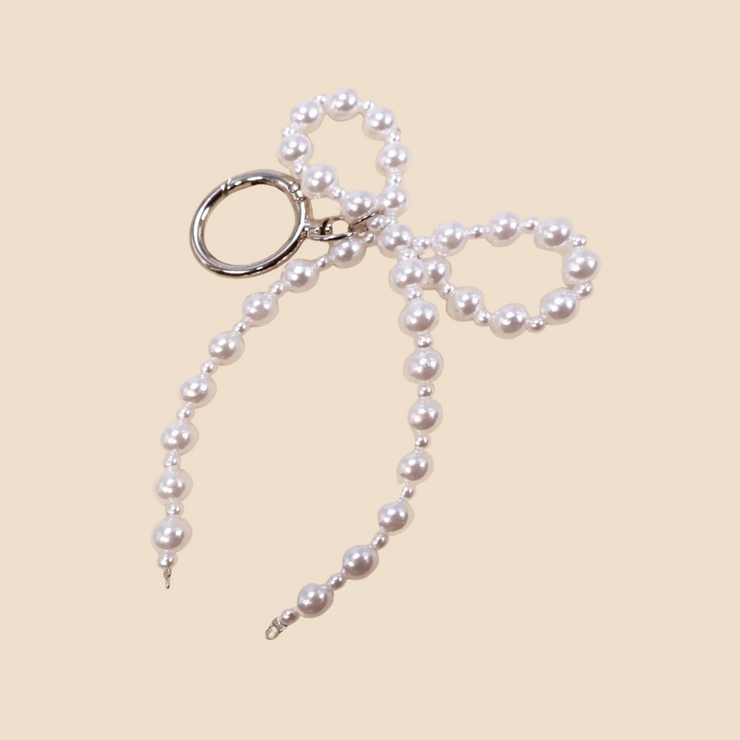 Pearl Bow Purse Charm