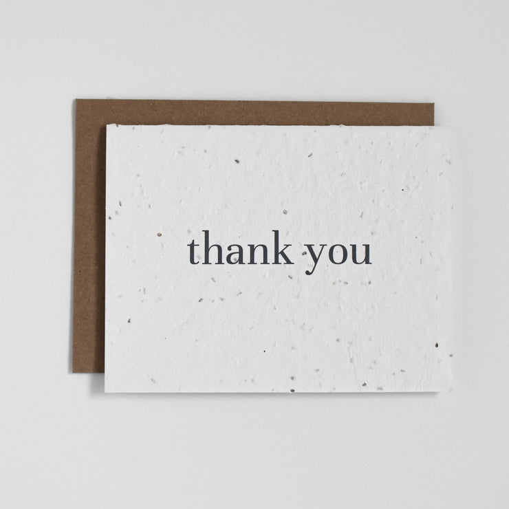 Classic Thank You - Plantable Greeting Card - April Layne Boutique