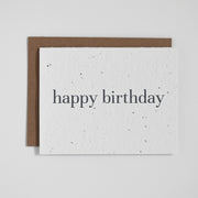 Classic Happy Birthday - Plantable Greeting Card - April Layne Boutique