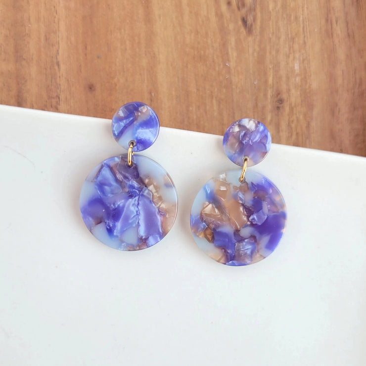 Purple Stone Earrings - April Layne Boutique